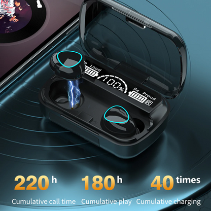 Bluetooth 5.1 Earphones Waterproof Charging Box